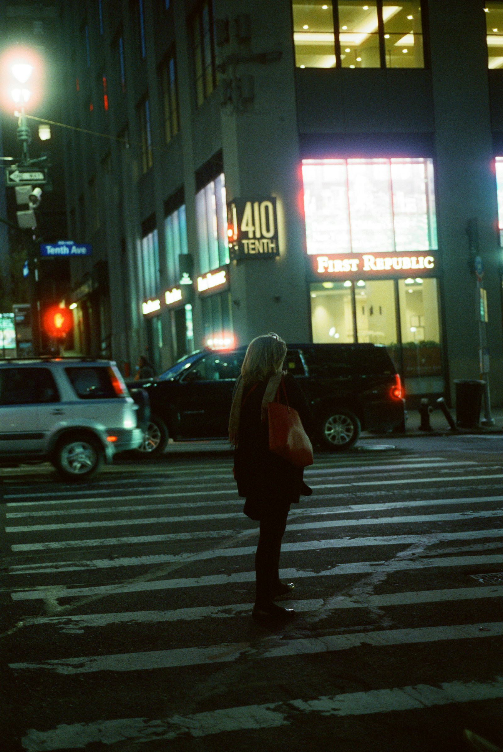 Downtown stride in layered neutrals