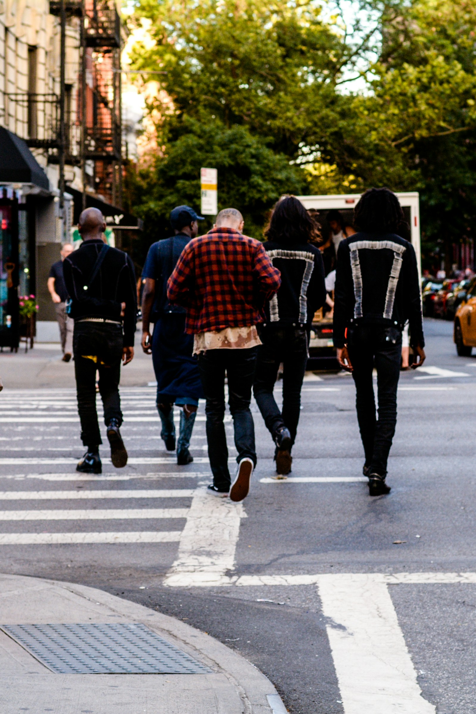 Leather jacket, clean lines